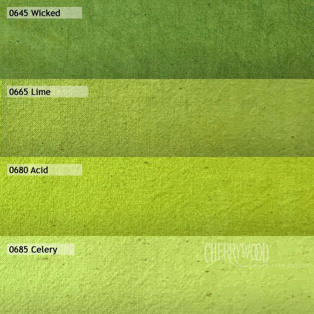 Cherrywood Hand Dyed FQ Bundle - Wicked Medley