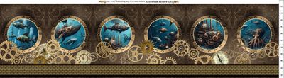 Steampunk Menagerie - Border Print