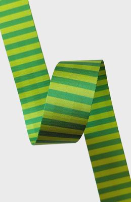2" Nylon Webbing - Green Stripe