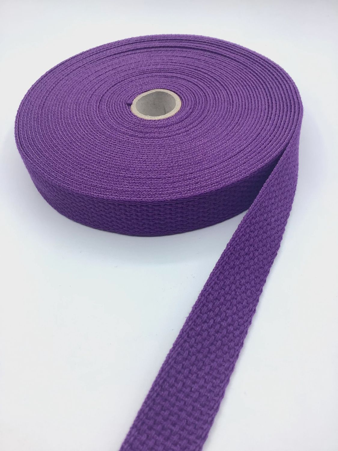 1" Cotton Webbing - Purple