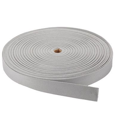 1" Cotton Webbing - Light Grey