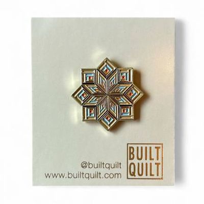 Broken Star Log Cabin Enamel Pin
