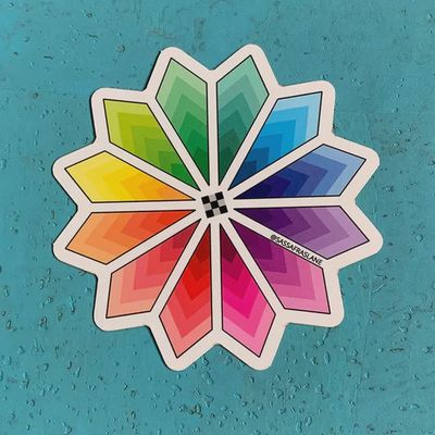 Sticker - Colorburst Quilt Block