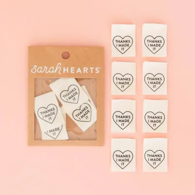 Sarah Hearts Sew in Labels - Thanks I Made it