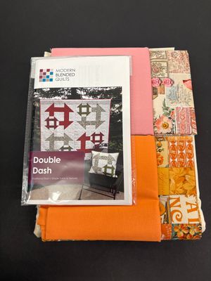 Double Dash Quilt Kit - Pink/Orange