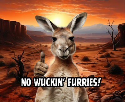 No Wuckin Furries - Roo Stubby Holder