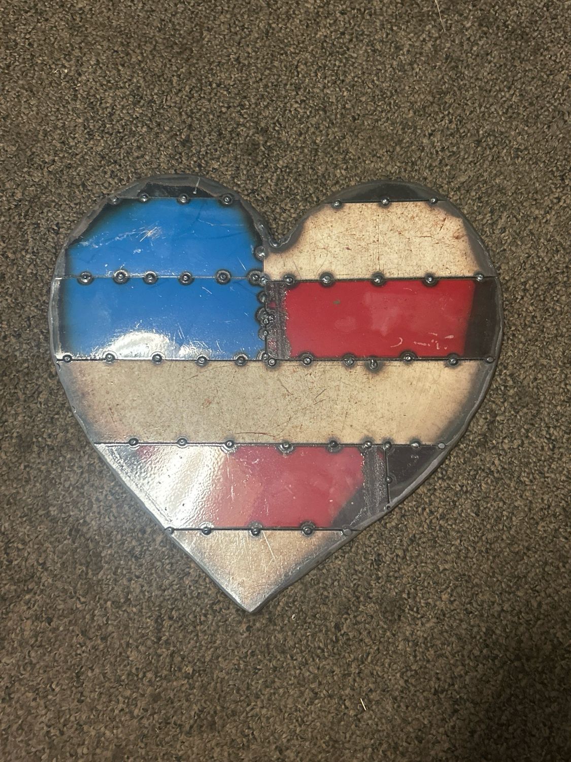 American Flag Scrap Heart