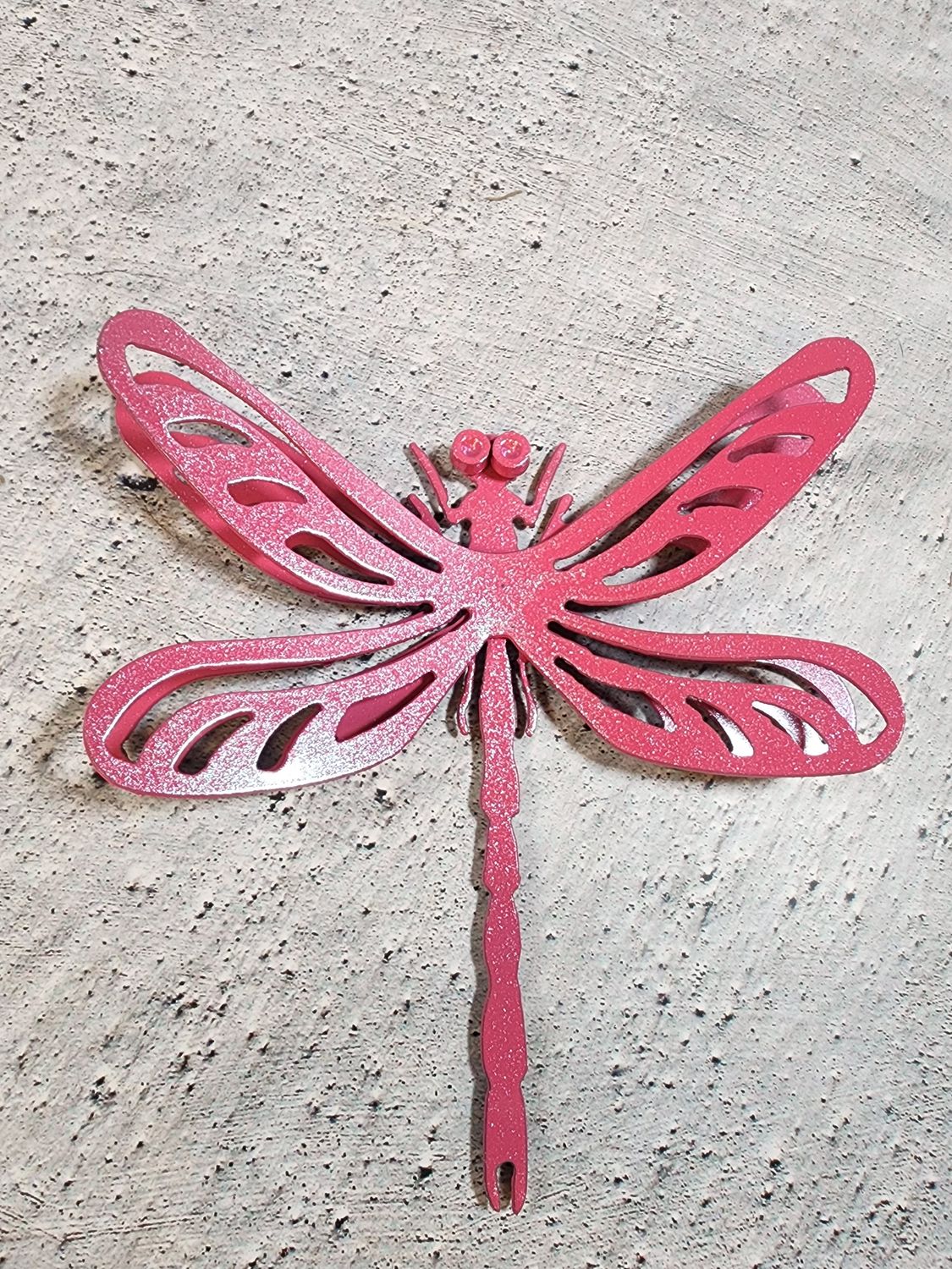 Dragonfly magnet pink