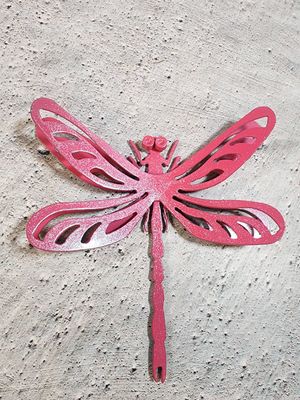 Dragonfly magnet pink