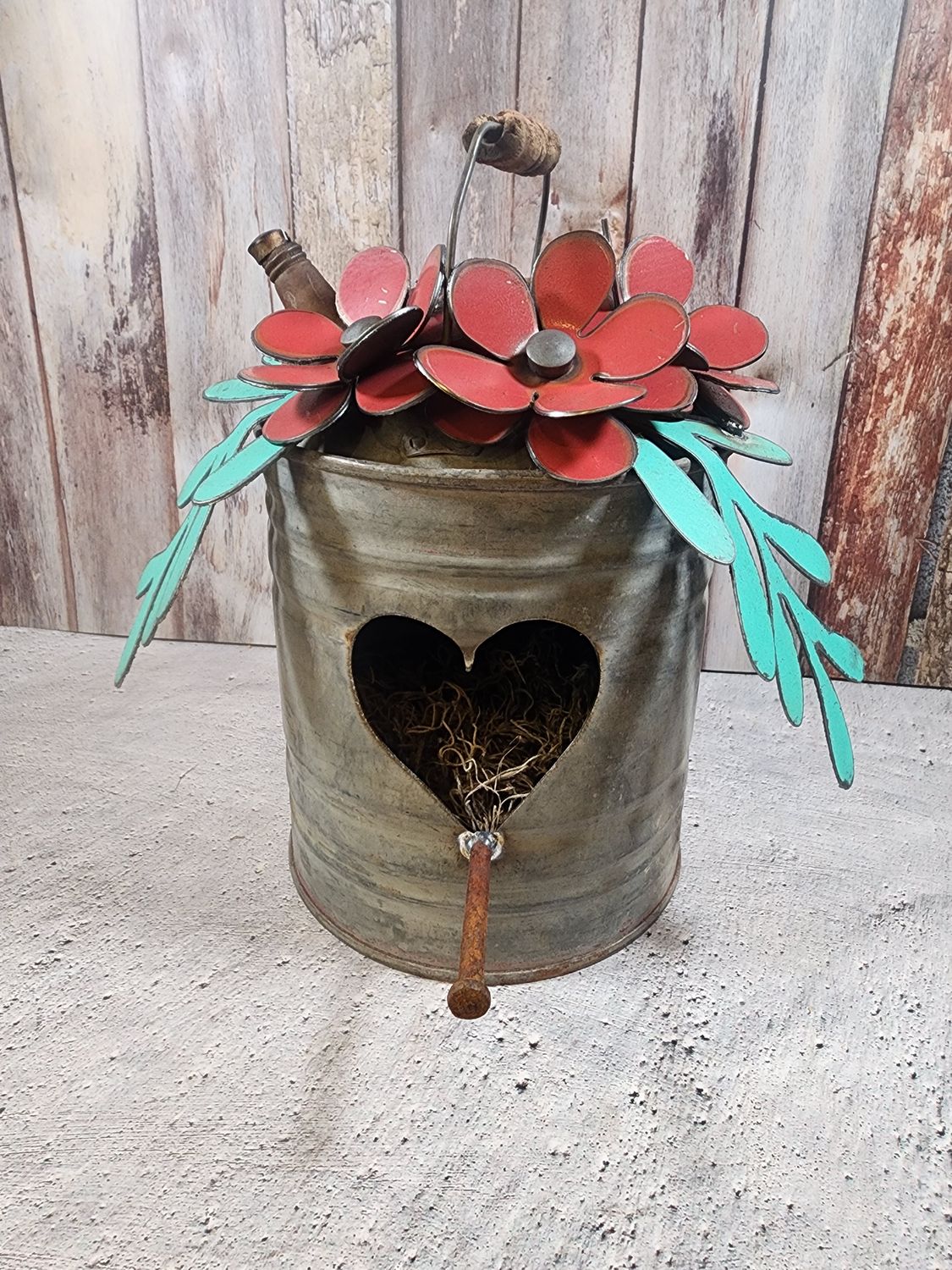 Gas can birdhouse