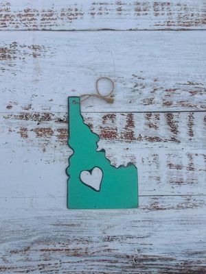 Idaho Ornament With Heart