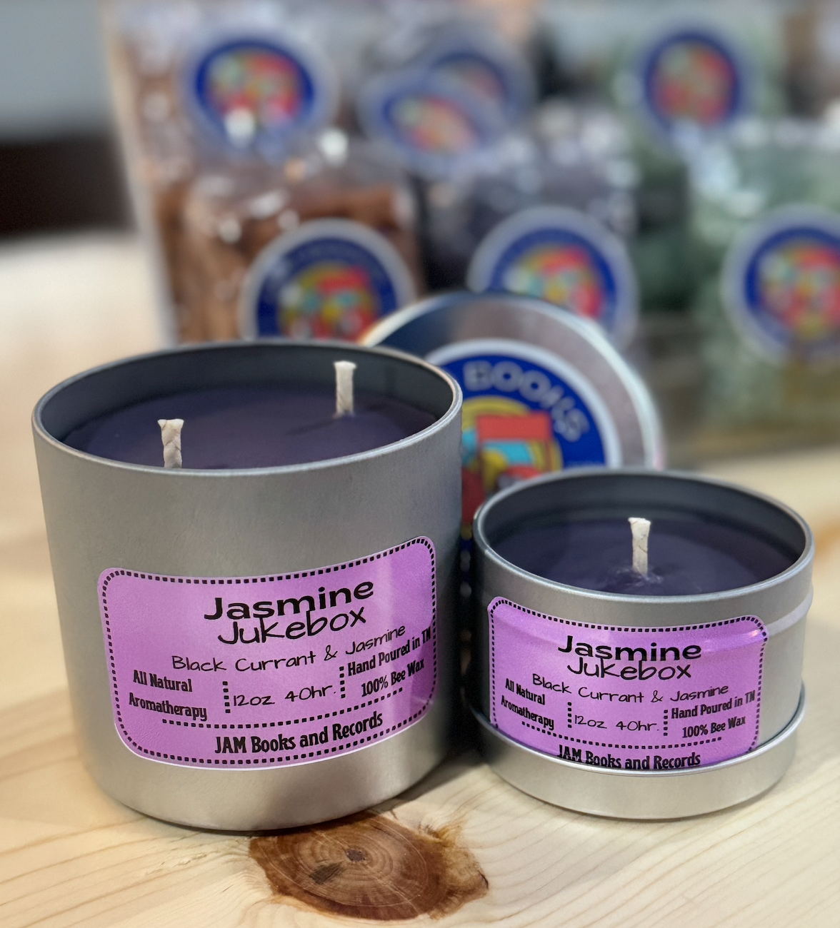 Jasmine Jukebox Noir Infinity Candle (Purple)