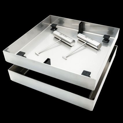 Hide Concrete Wet Pour Inlay lid kit 156mm x 40mm