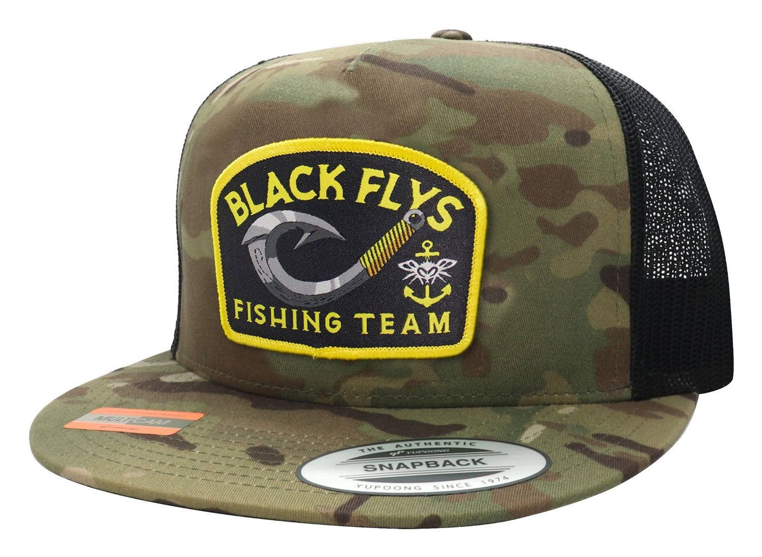 Black Fly| Tahitian Fishing Team Trucker | Camo