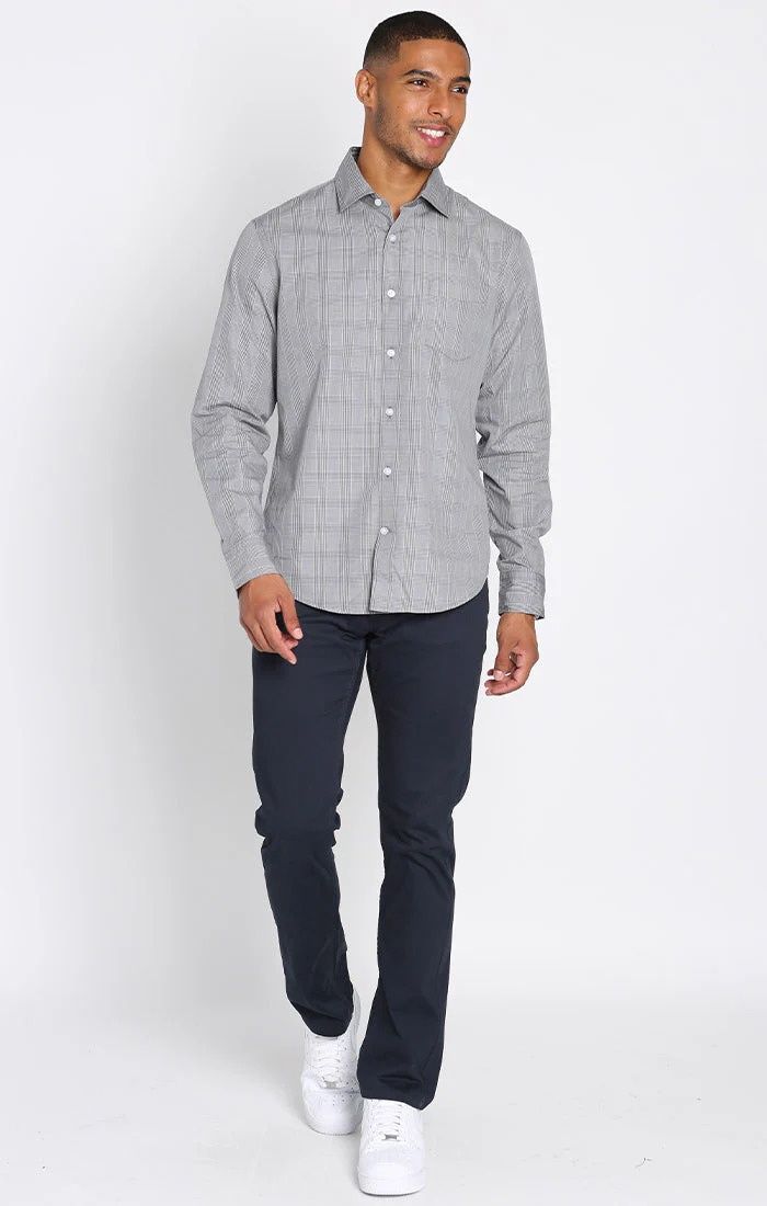Plaid Hayati | Long Sleeve Button Up | Grey