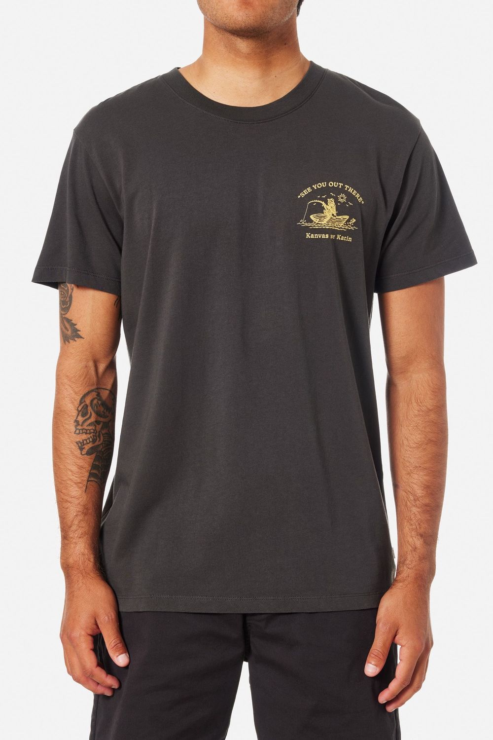 Cast Off Tee | Washed Black