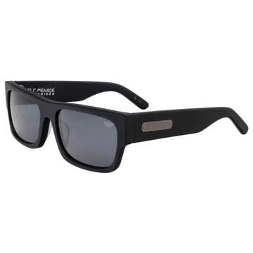Fly Menace |  Matte Black | Smoke Polarized Lens