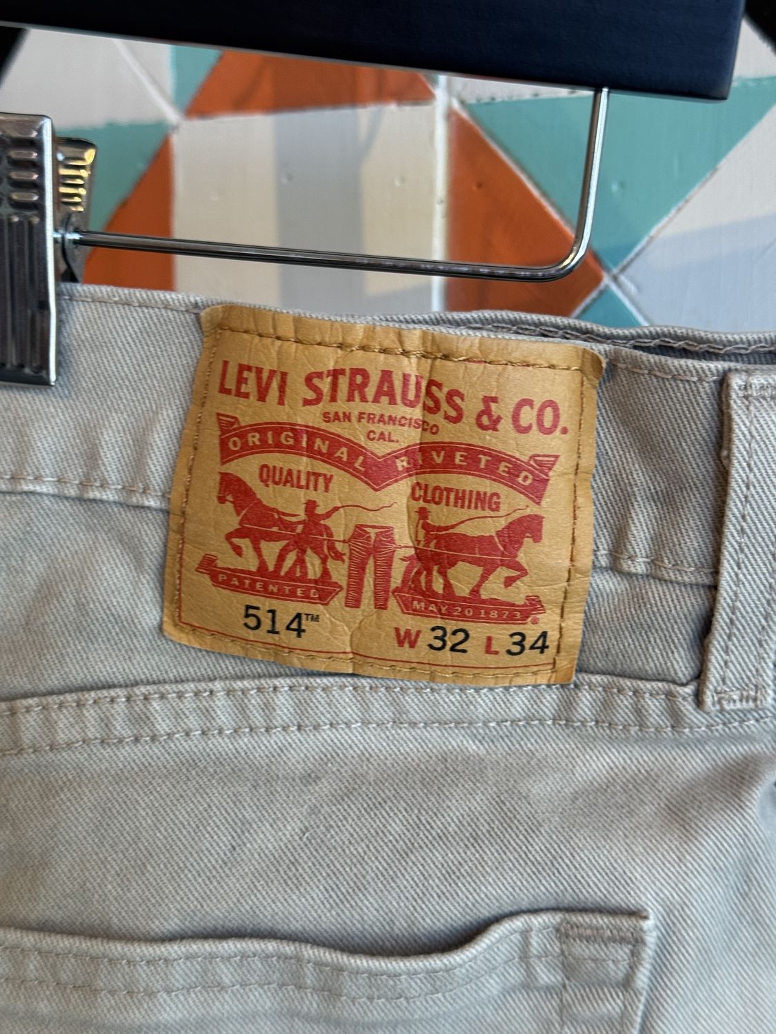 514 Levis | Taupe | 32x34