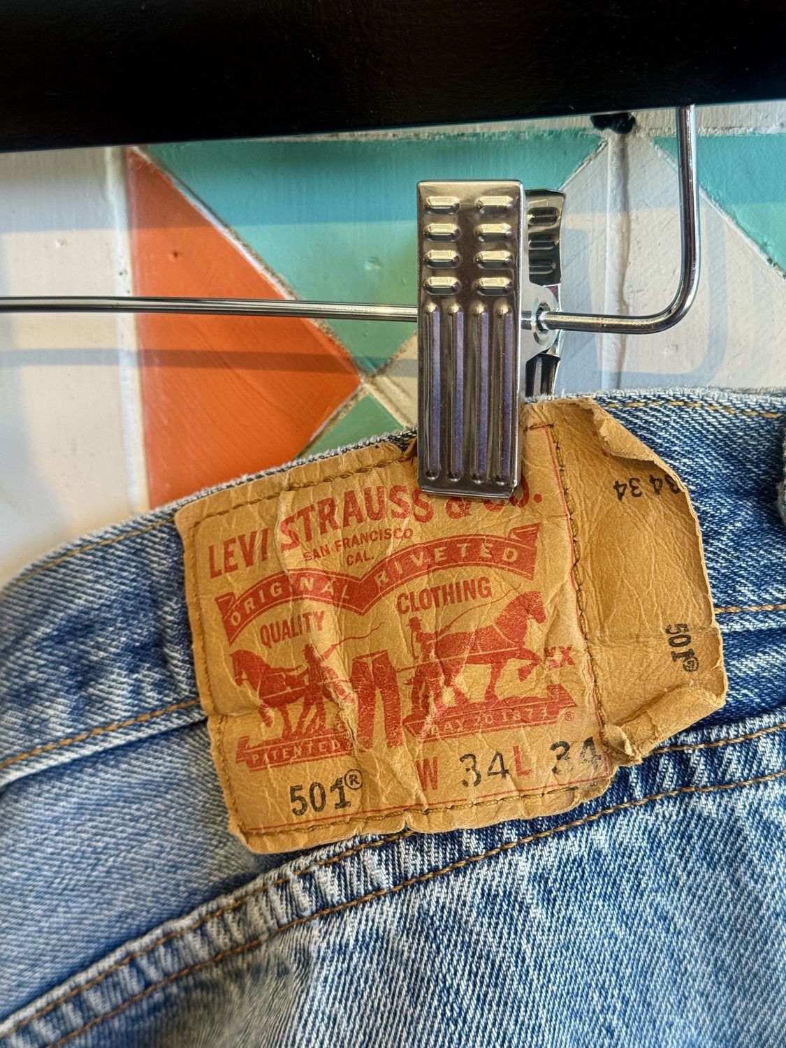 Vintage | 501 Levis | Distressed | 34x34