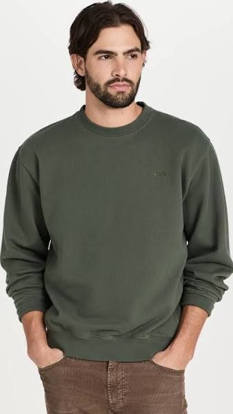 EMB Crew Neck Sweater | Fleece | Thyme