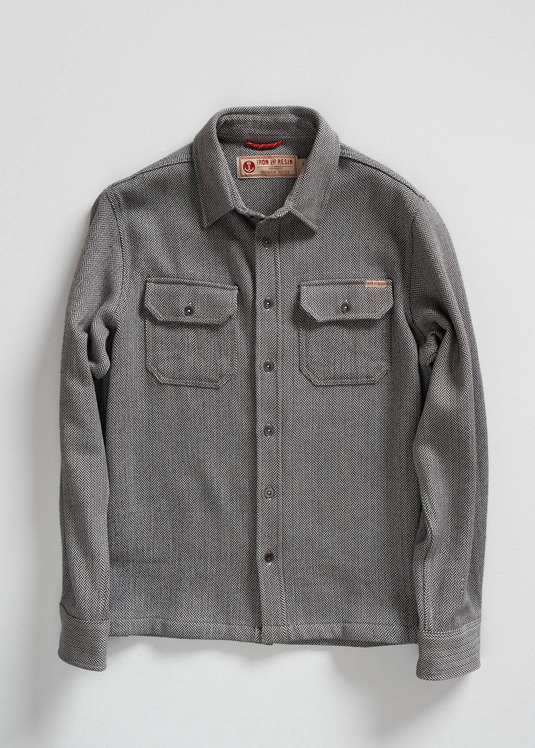 Shiff Herringbone | Flannel Overlay | Black + White