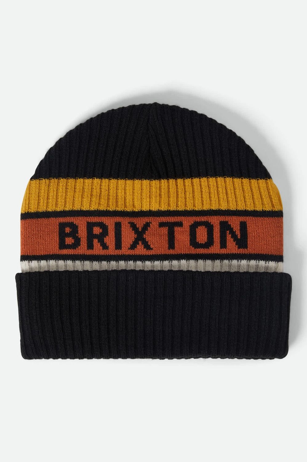 Brixton Beanie Orange/Yellow/White