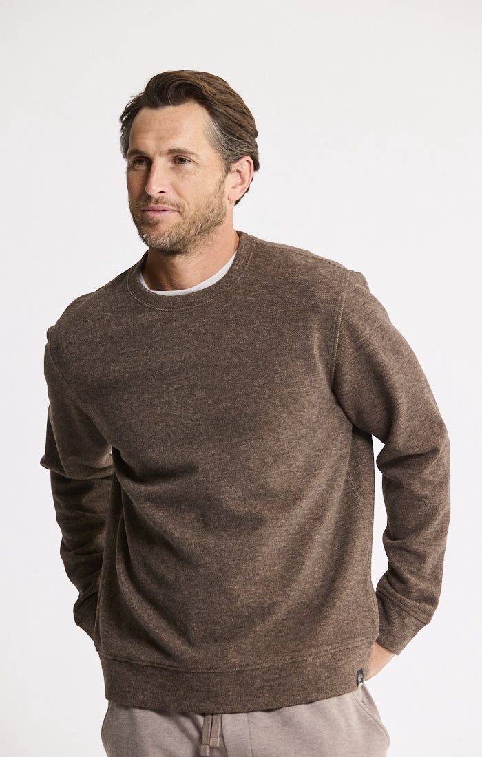 Wool Blend Crewneck Sweater | BROWN