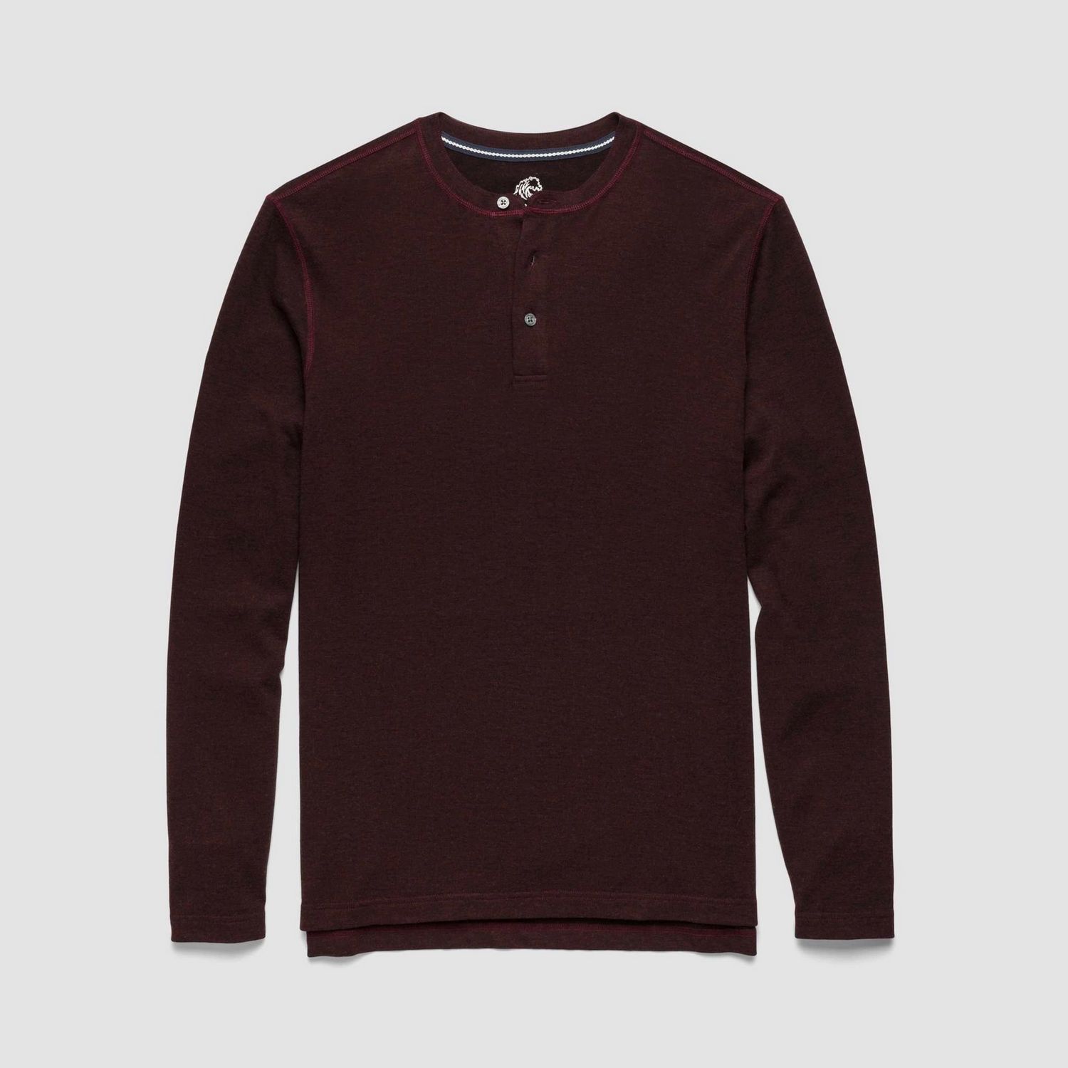 Sean Classic Henley | Cabernet Heather