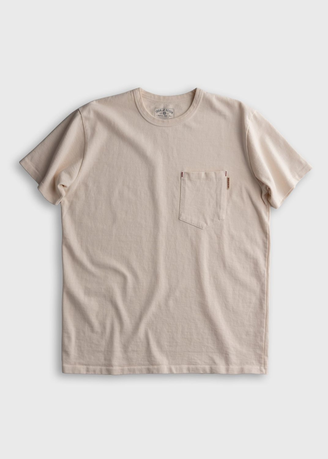 Million Mile | Pocket Tee | 100% Premium Cotton, Color: Natural, Size: S