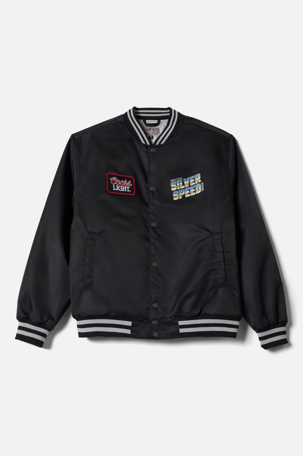 Coors Light Silver Speed Shop Jacket | Black/Silver, Size: S