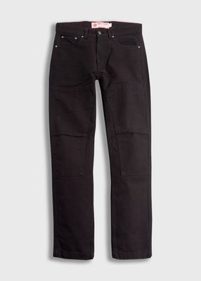 Union Work Pants | Double Knee | Black
