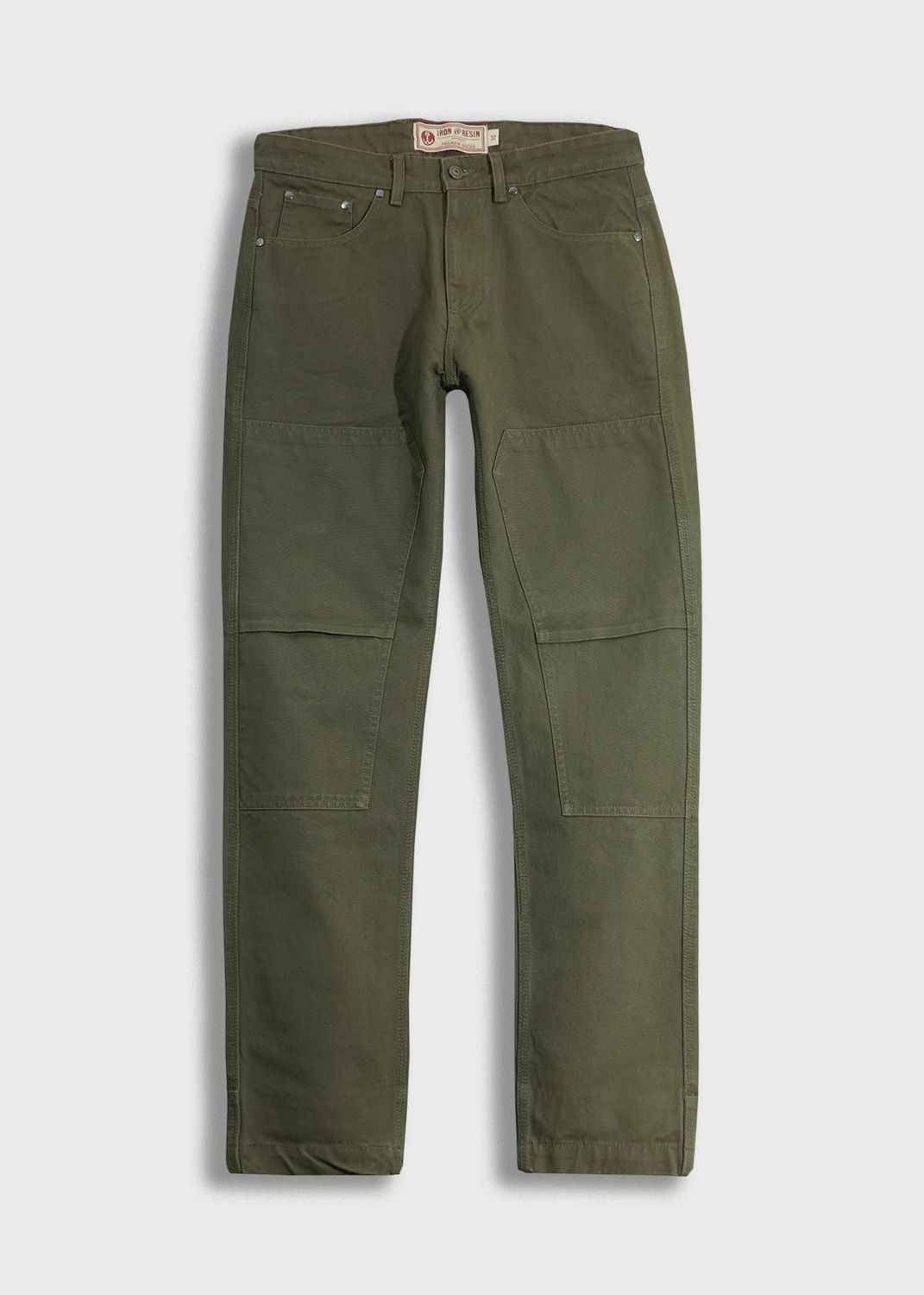 Union Work Pants | Double Knee | Olive, Size: 32/33