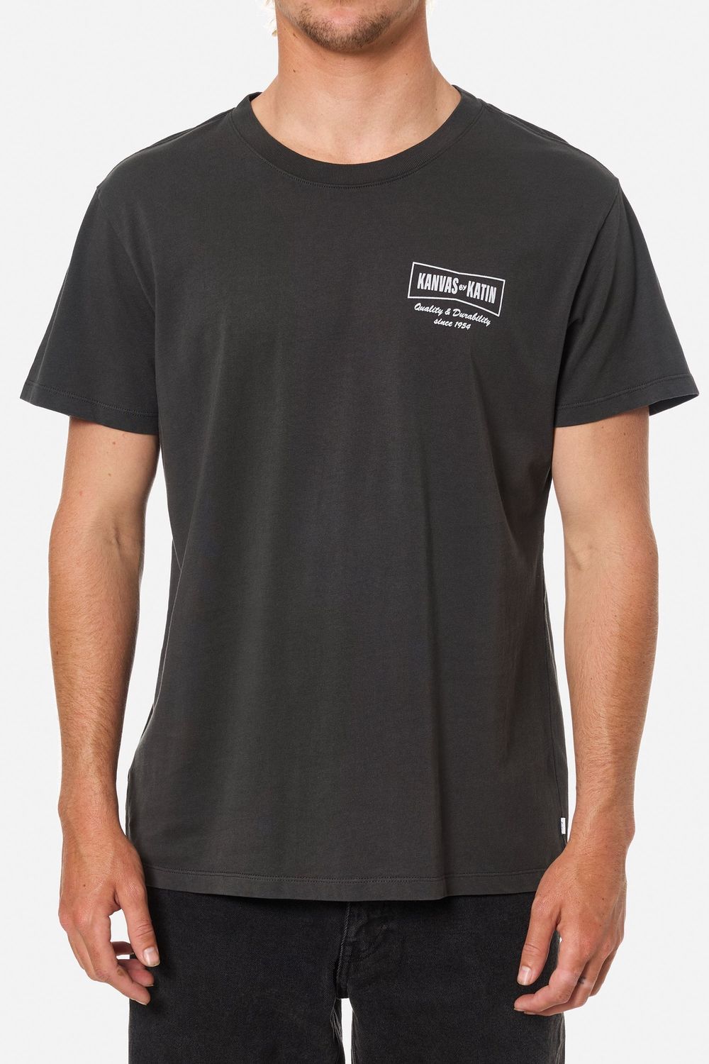 Axle Tee | Washed Black | 100% Organic Cotton