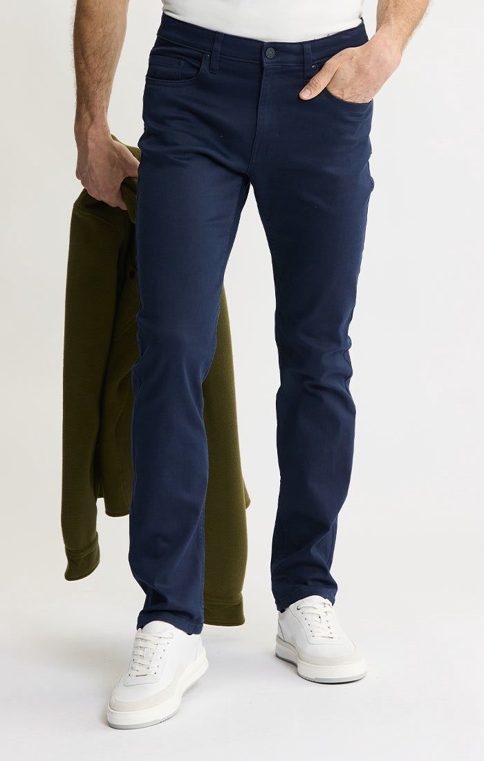 Lyocell Twill 5-Pocket Pants | Navy