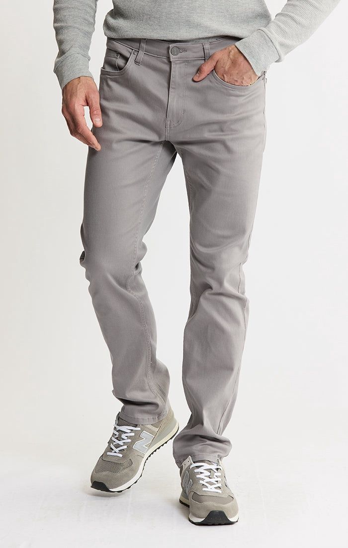 Lyocell Twill 5-Pocket Pants | Grey