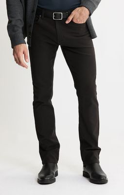 Loopback Twill 5-Pocket Pants | Black