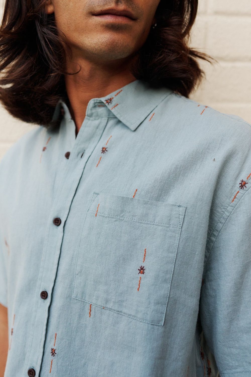 Sparks Shirt | Abyss | Linen + Cotton