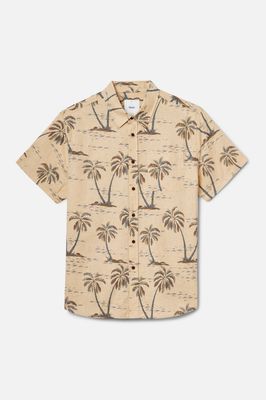 Palm Trees Vincent Button Up Shirt | Bleached Sand