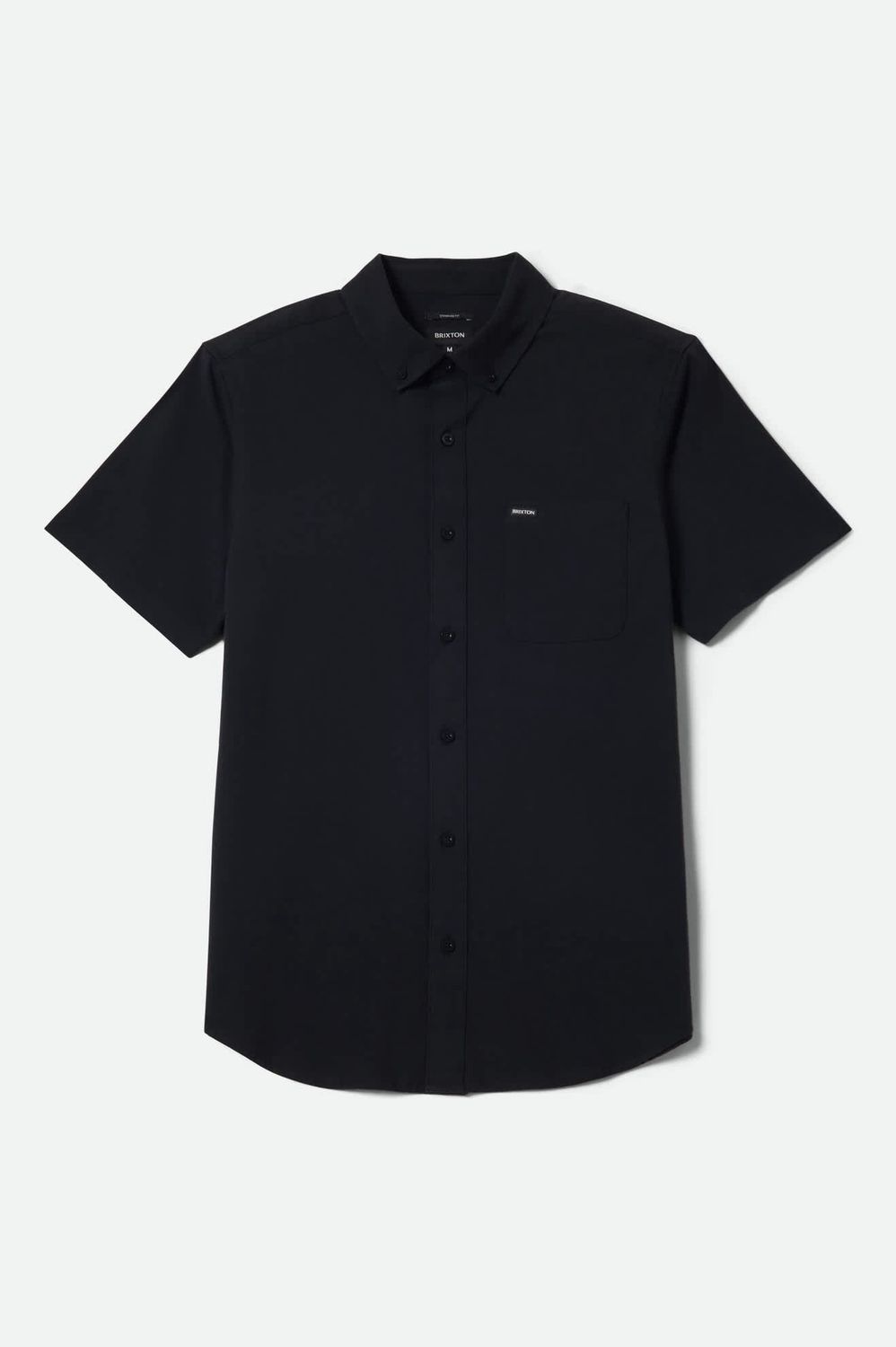 Sanford Oxford Woven S/S Button Up Shirt | Black