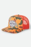 HENRY MP Trucker Hat | Camo + Neon Orange
