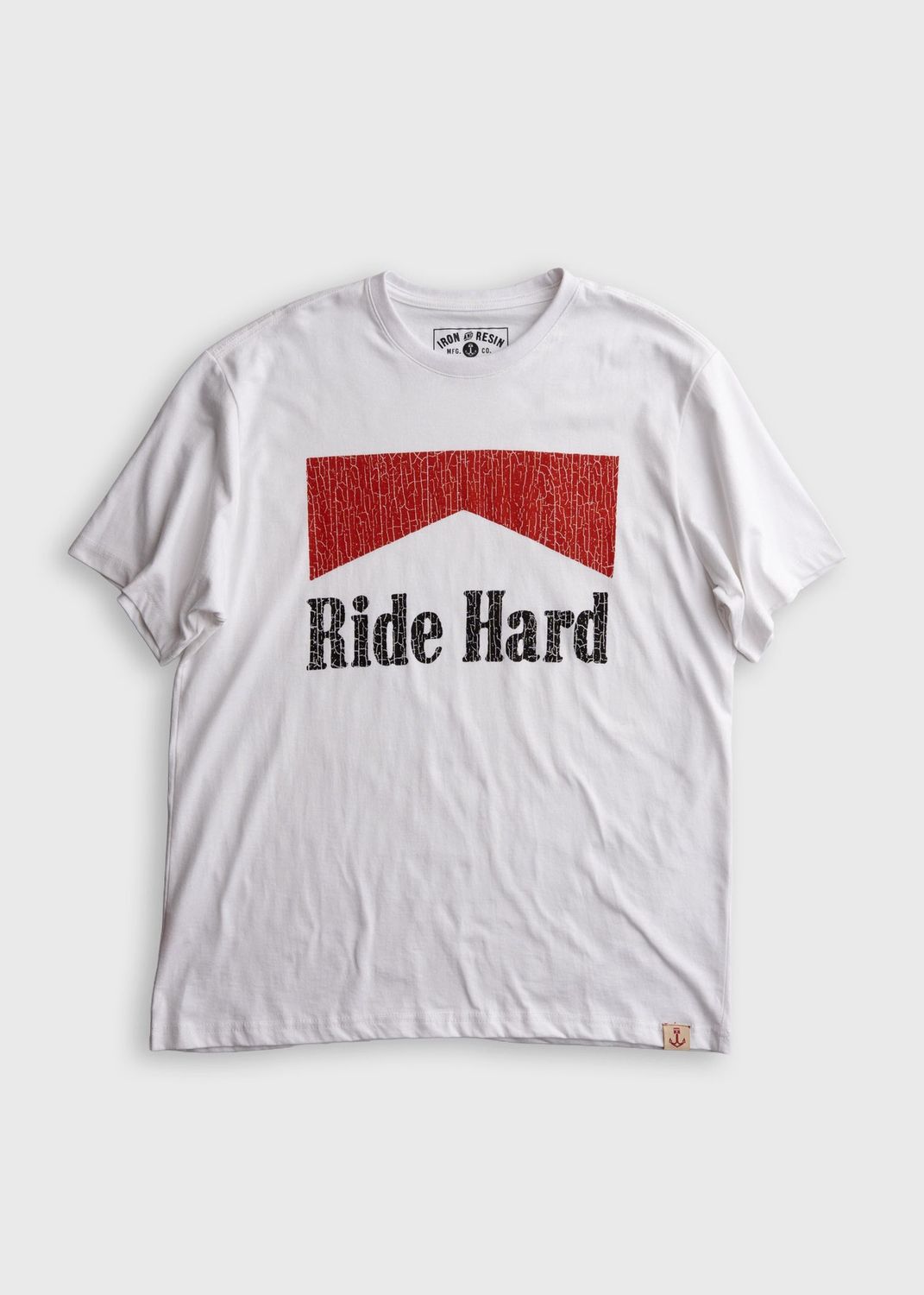 Ride Hard Tee | White | 100% Organic Cotton