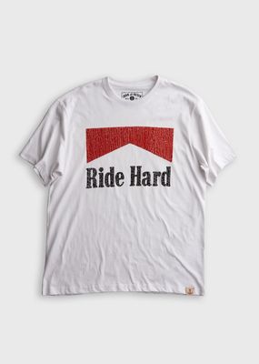 Ride Hard Tee | White | 100% Organic Cotton