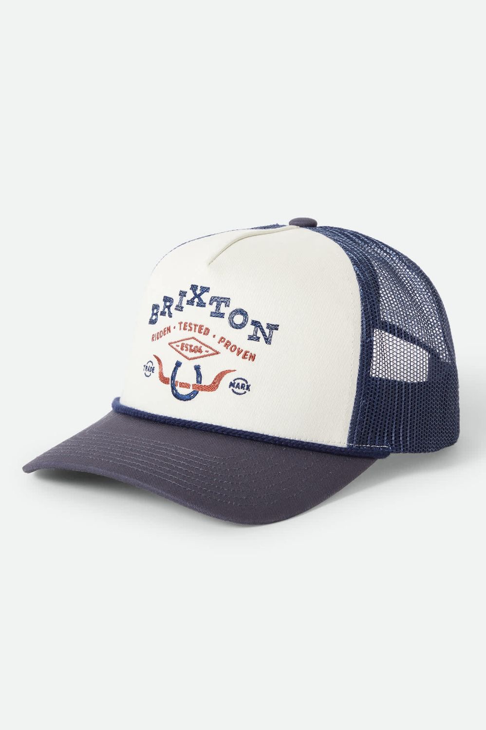 Beekman Netplus Trucker Hat | Off White/Navy