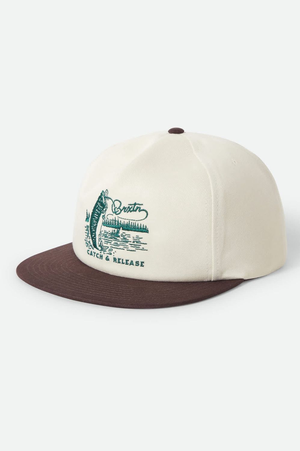 Catch and Release Snapback | Off White/Brown