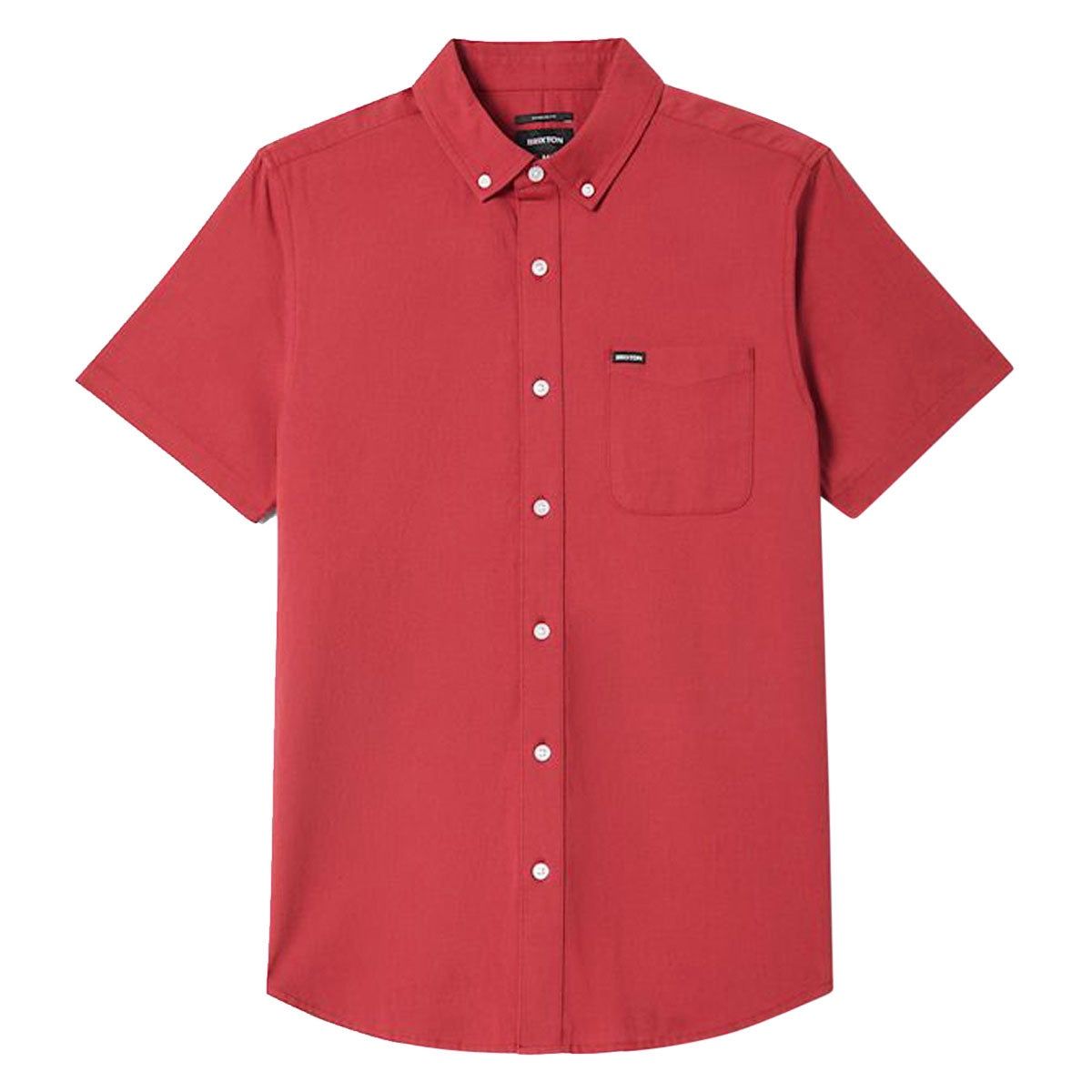 Sanford Oxford Woven S/S Button Up Shirt | Robust Red