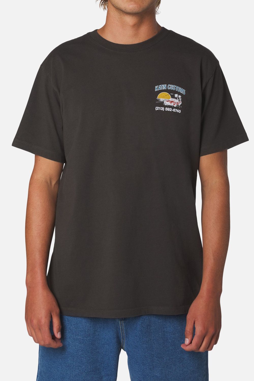 Alamitos Tee | Black Wash