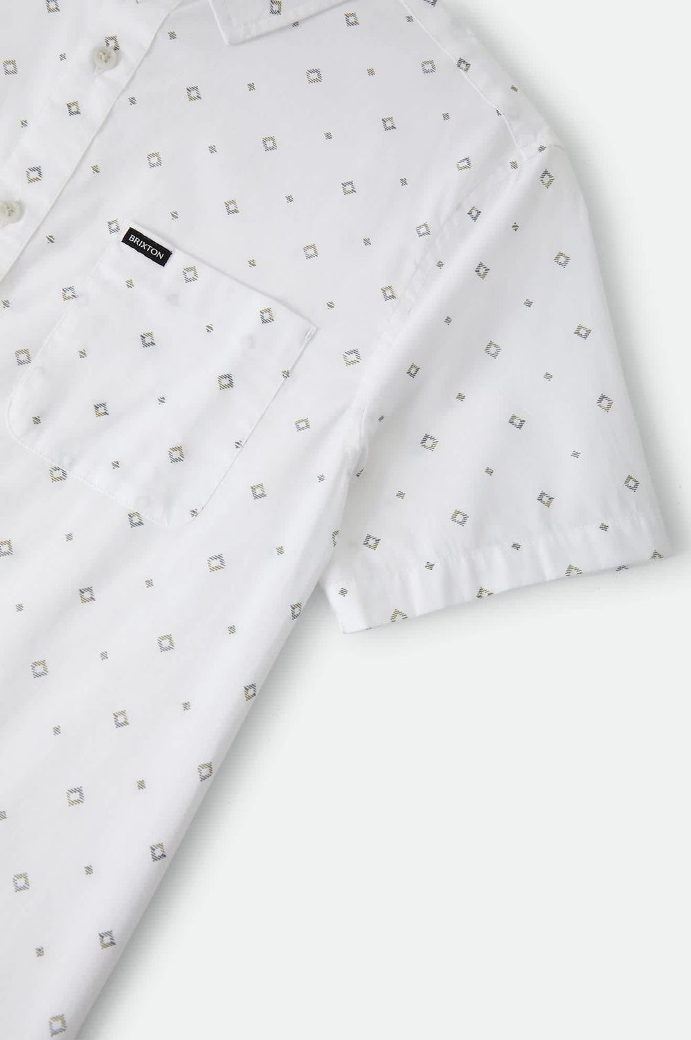Charter Button Up | White Geo
