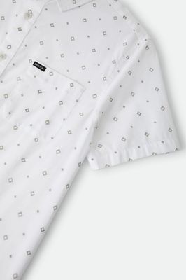 Charter Button Up | White Geo