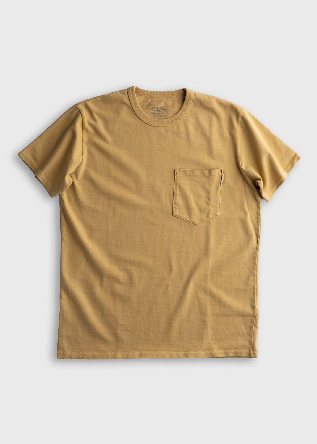 Million Mile Pocket Tee | 100% Premium Cotton | Mustard