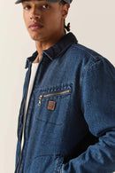 Mechanic Garage Zip Lined Jacket | Rinsed Denim